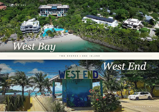 West Bay vs. West End en Roatán: guía para huéspedes de hotel